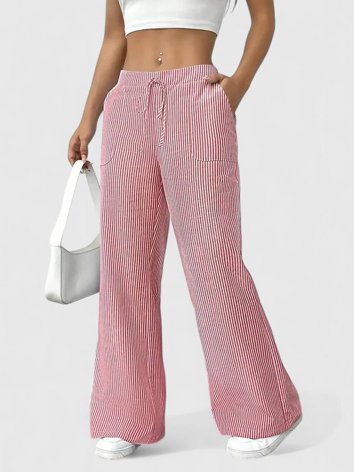 Sivina – Pantalones anchos y aireados con bolsillos
