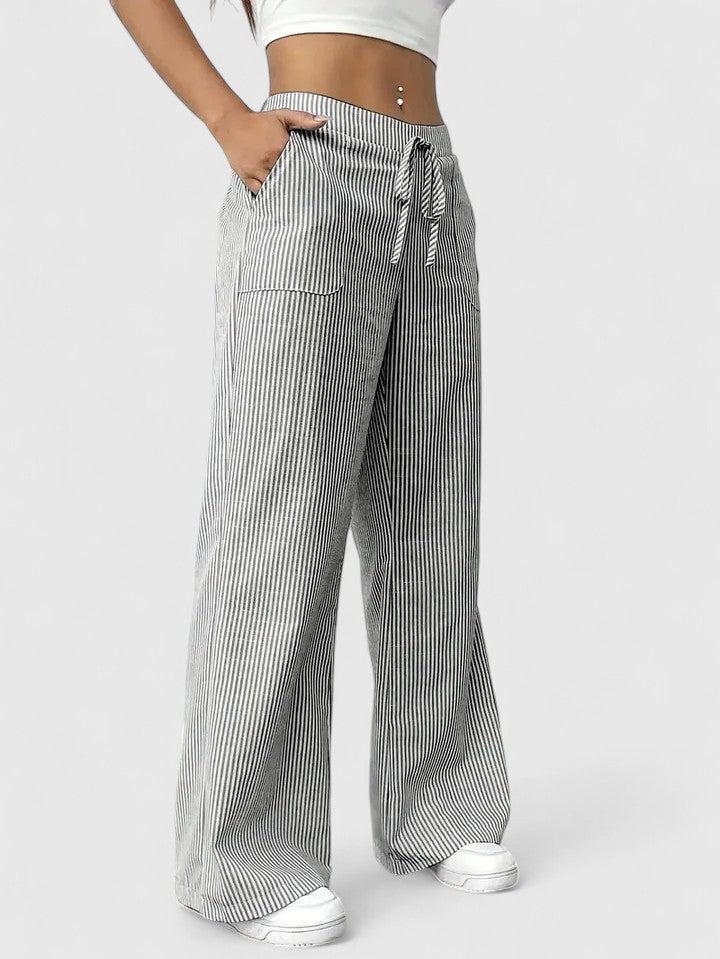 Sivina – Pantalones anchos y aireados con bolsillos