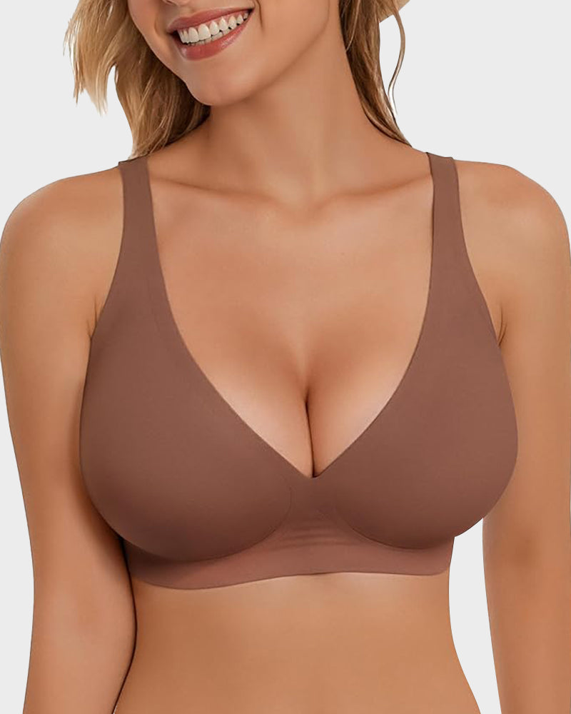 Lubenia – Sujetador push-up sin costuras con escote profundo
