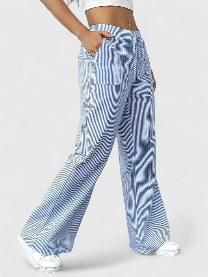 Sivina – Pantalones anchos y aireados con bolsillos