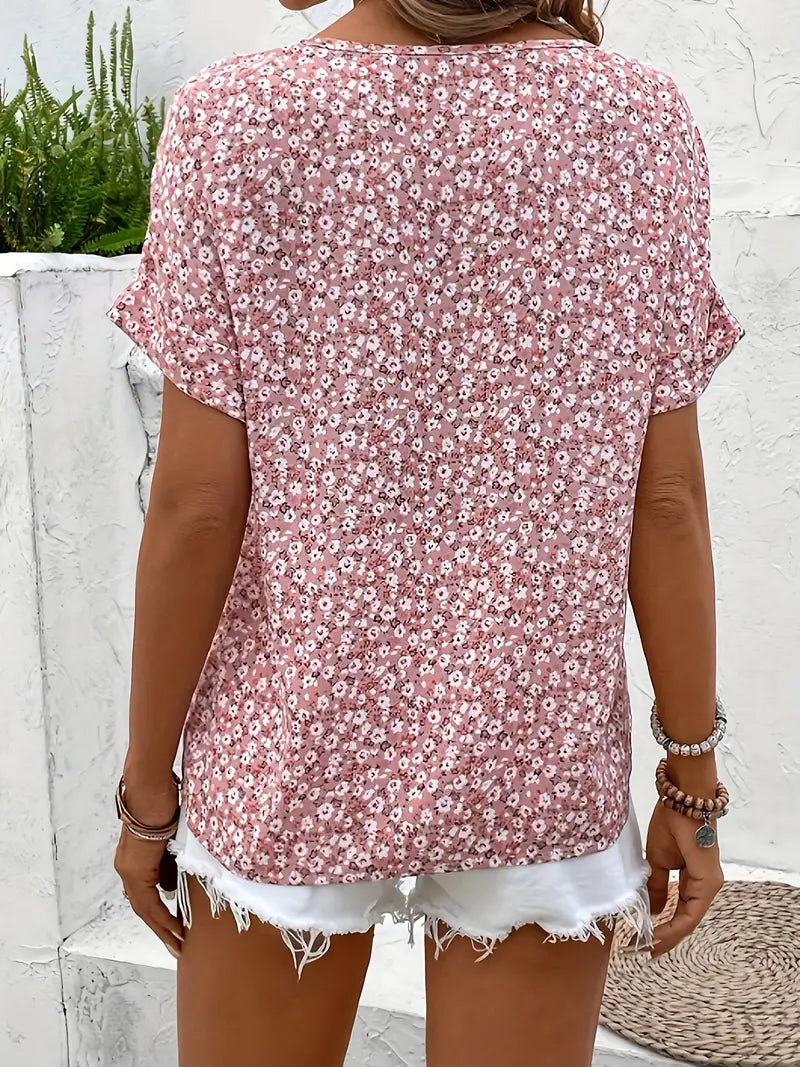 Blanka - Elegante blusa ligera con estampado floral