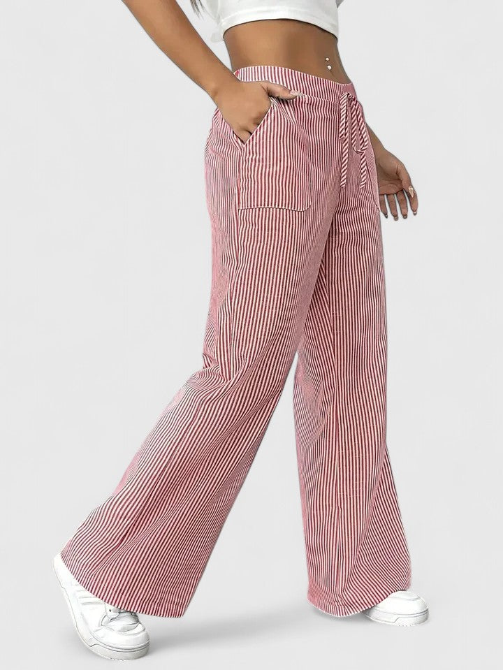 Sivina – Pantalones anchos y aireados con bolsillos