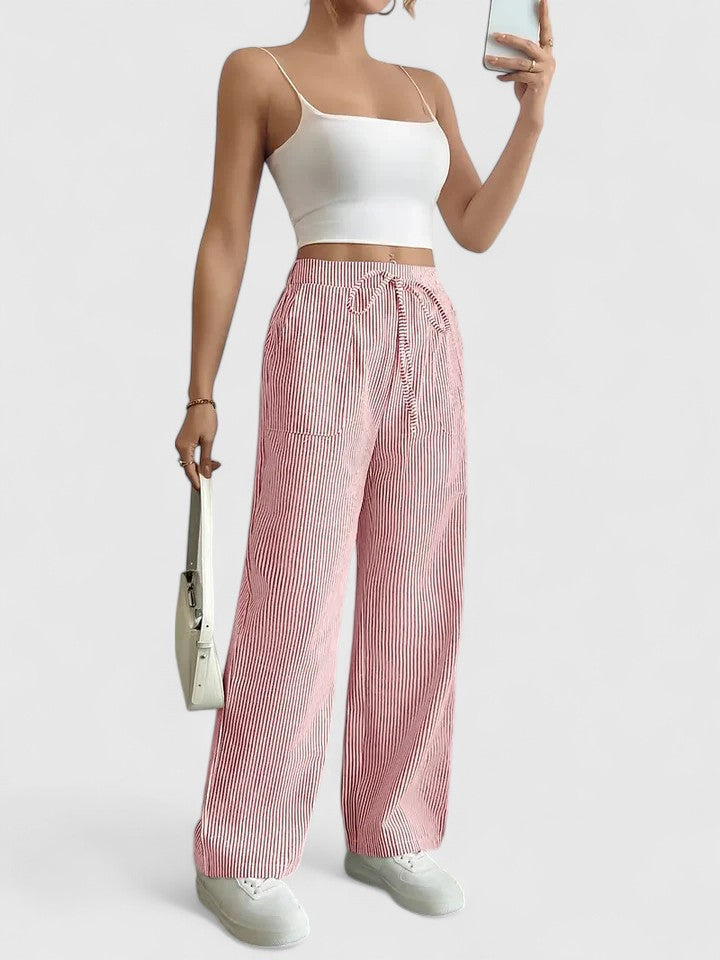 Sivina – Pantalones anchos y aireados con bolsillos