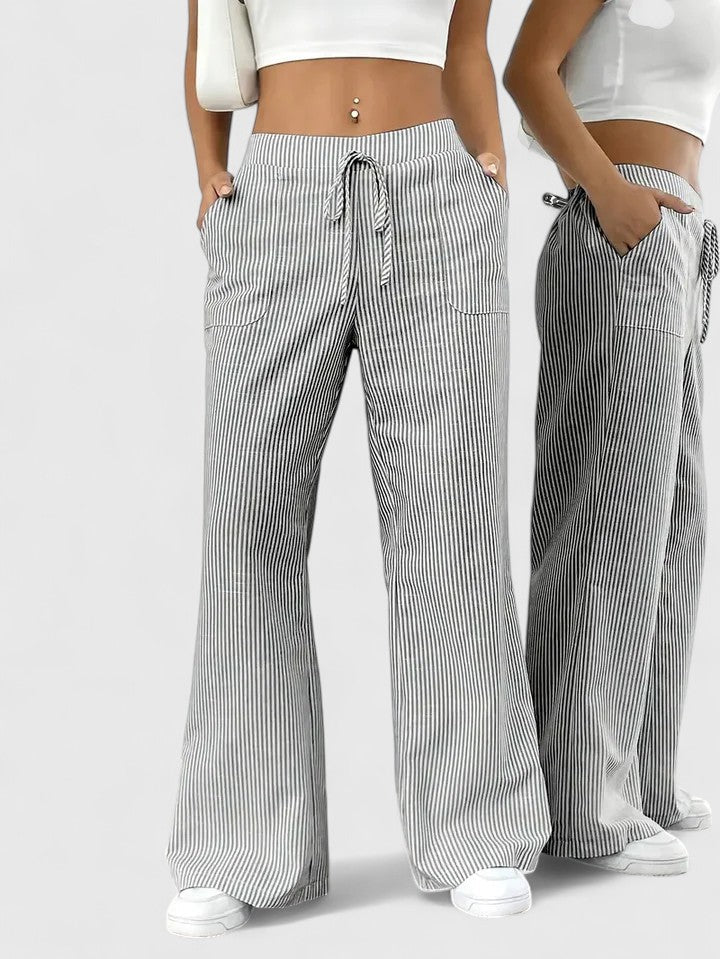 Sivina – Pantalones anchos y aireados con bolsillos