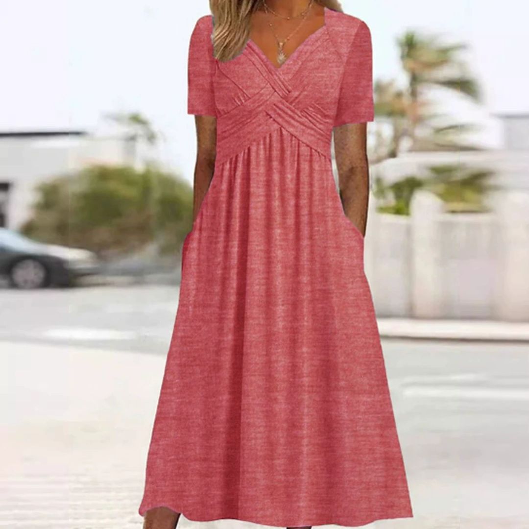 Bożena - Un vestido elegante que estiliza la figura.