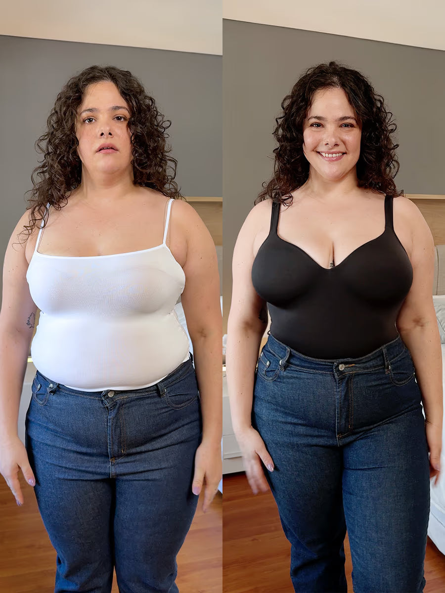 Noelia – Camiseta moldeadora con sujetador incorporado