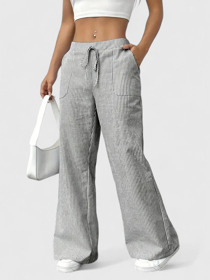 Sivina – Pantalones anchos y aireados con bolsillos