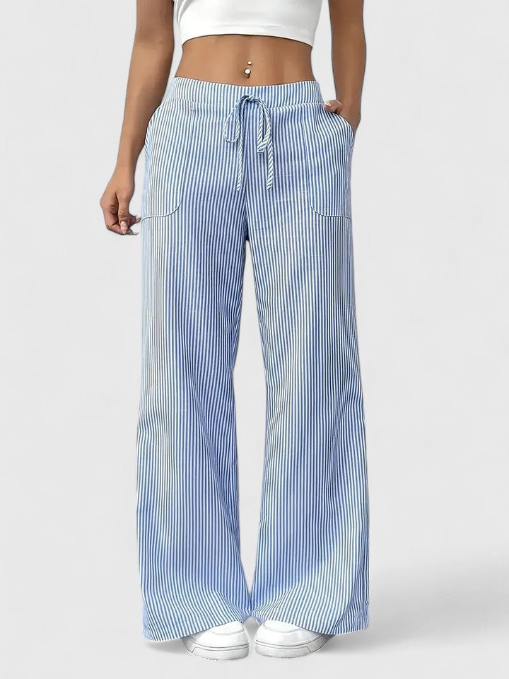 Sivina – Pantalones anchos y aireados con bolsillos