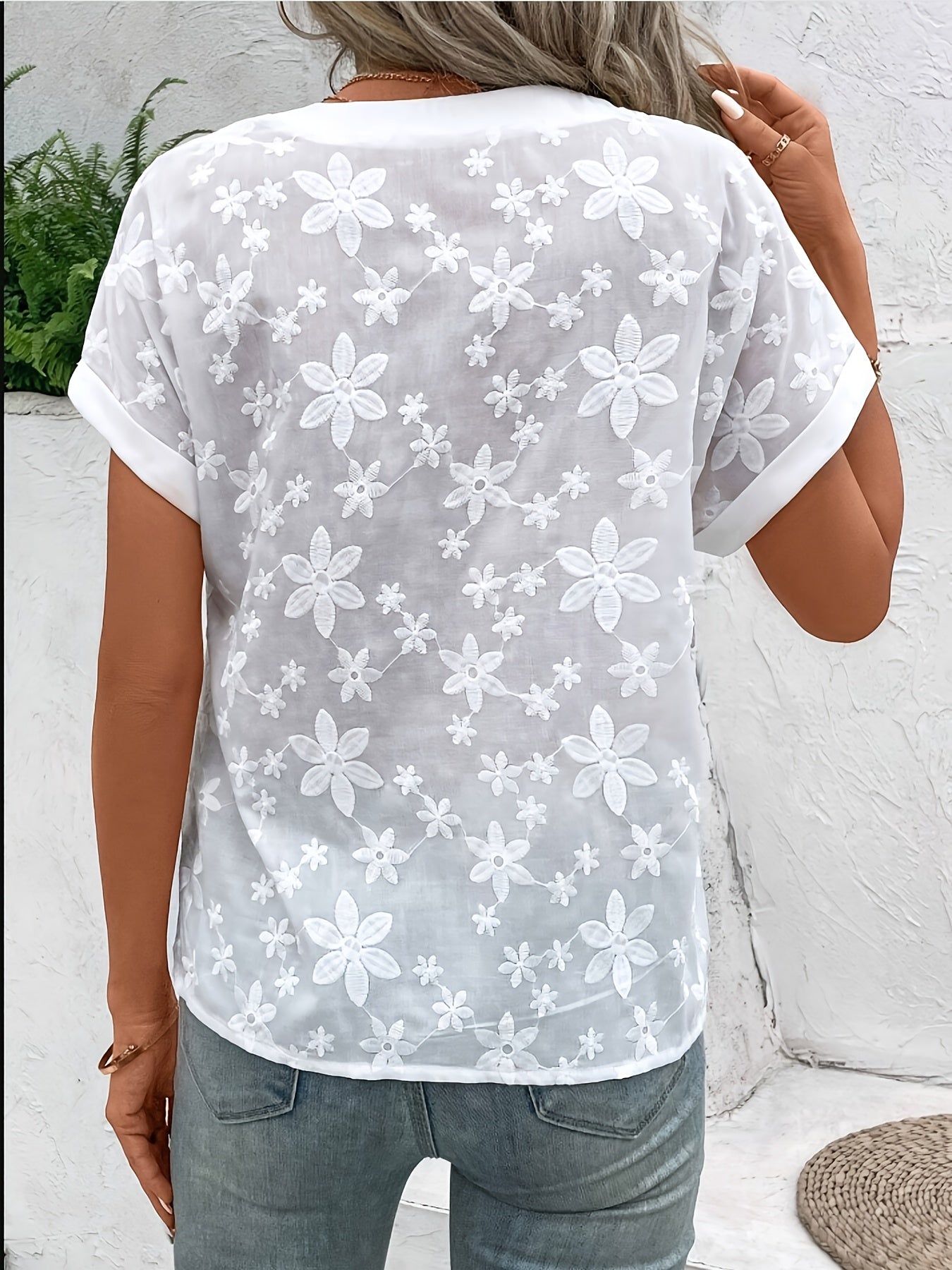 Izabela – Elegante blusa blanca