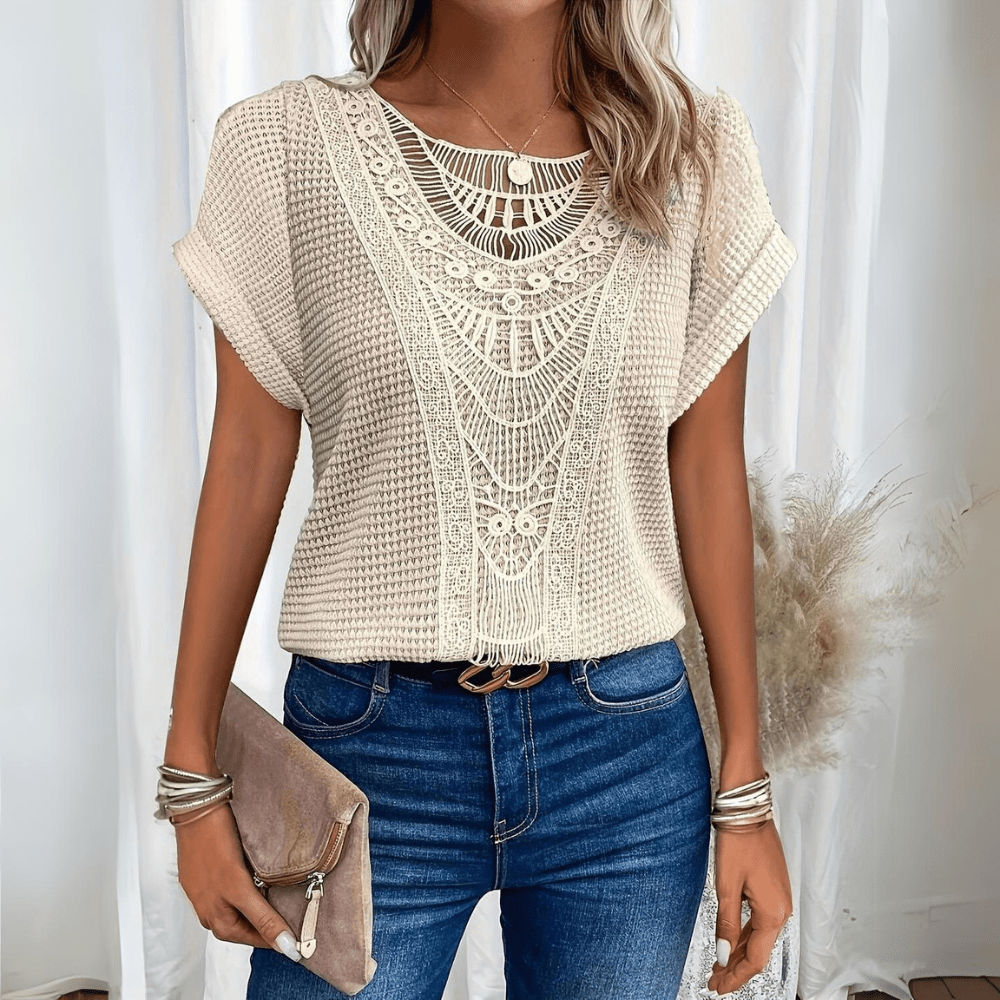 Świętosława – Elegante blusa estilo ibicenco