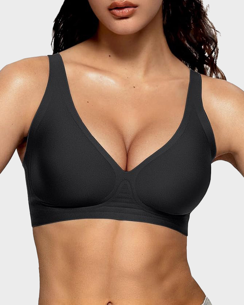 Lubenia – Sujetador push-up sin costuras con escote profundo