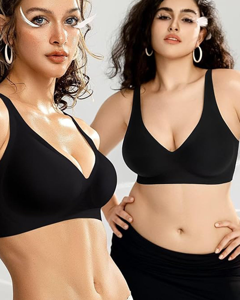 Lubenia – Sujetador push-up sin costuras con escote profundo