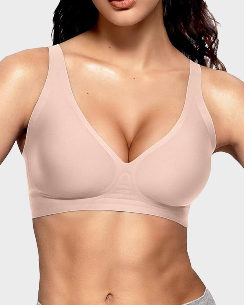 Lubenia – Sujetador push-up sin costuras con escote profundo