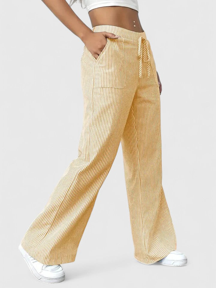Sivina – Pantalones anchos y aireados con bolsillos