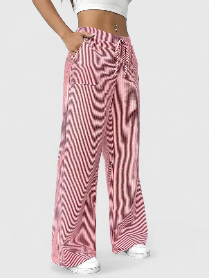 Sivina – Pantalones anchos y aireados con bolsillos