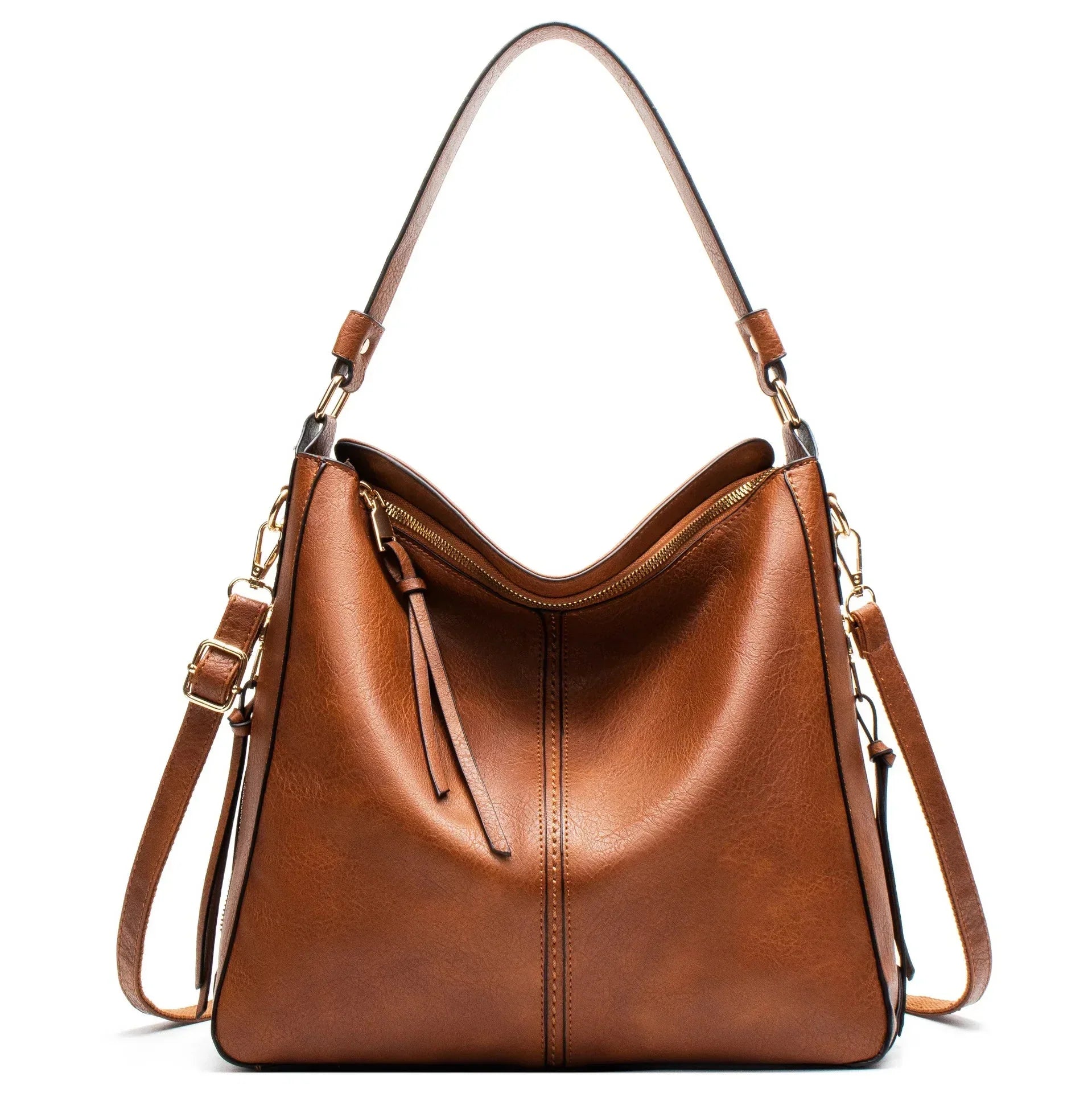 Justyna - Bolso hobo de piel