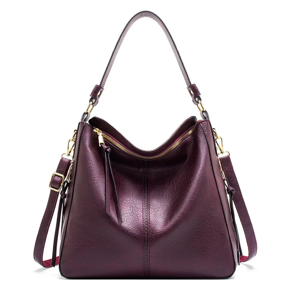 Justyna - Bolso hobo de piel