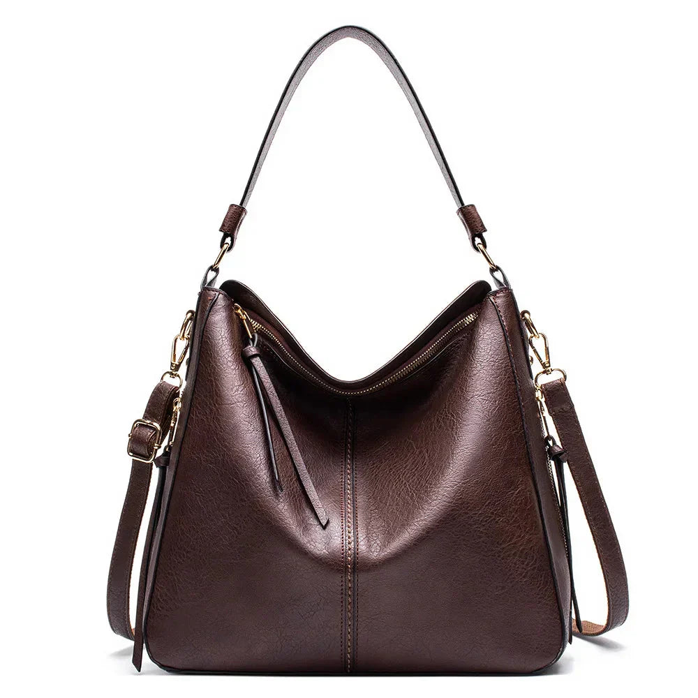 Justyna - Bolso hobo de piel