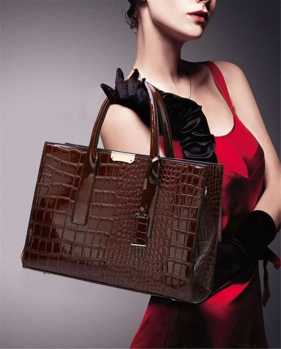 Paulina - Bolso de piel de cocodrilo de Nueva York 