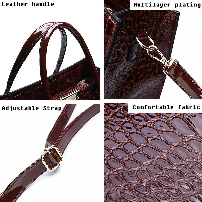 Paulina - Bolso de piel de cocodrilo de Nueva York 