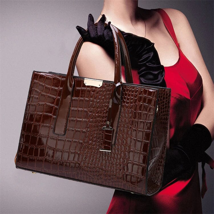 Paulina - Bolso de piel de cocodrilo de Nueva York 