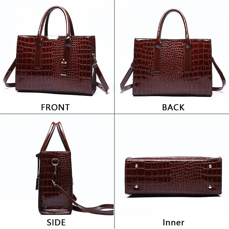 Paulina - Bolso de piel de cocodrilo de Nueva York 
